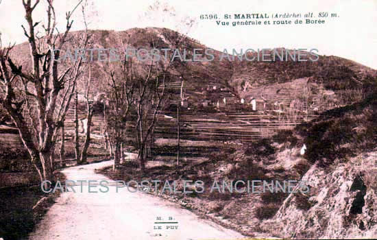 Cartes postales anciennes > CARTES POSTALES > carte postale ancienne > cartes-postales-ancienne.com Ardeche  Saint Martial