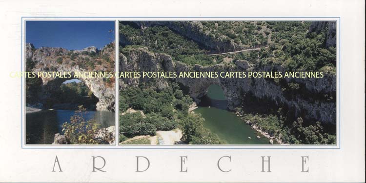 Cartes postales anciennes > CARTES POSTALES > carte postale ancienne > cartes-postales-ancienne.com Ardeche  Vallon Pont d'Arc