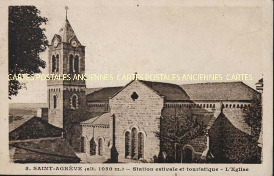 Cartes postales anciennes > CARTES POSTALES > carte postale ancienne > cartes-postales-ancienne.com Auvergne rhone alpes Ardeche Saint Agreve