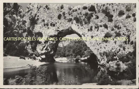 Cartes postales anciennes > CARTES POSTALES > carte postale ancienne > cartes-postales-ancienne.com Auvergne rhone alpes Ardeche Vallon Pont d'Arc