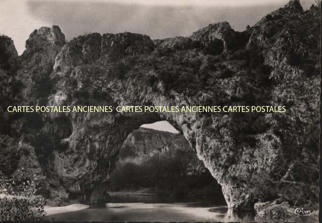 Cartes postales anciennes > CARTES POSTALES > carte postale ancienne > cartes-postales-ancienne.com Auvergne rhone alpes Ardeche Vallon Pont d'Arc
