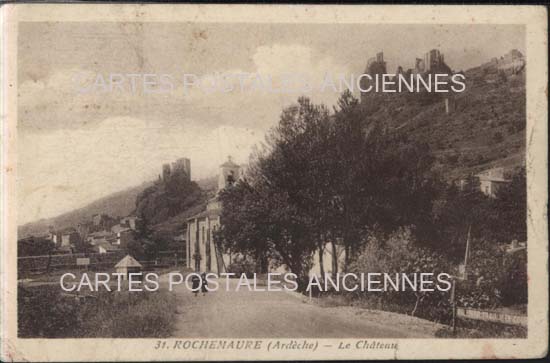 Cartes postales anciennes > CARTES POSTALES > carte postale ancienne > cartes-postales-ancienne.com Auvergne rhone alpes Ardeche Rochemaure