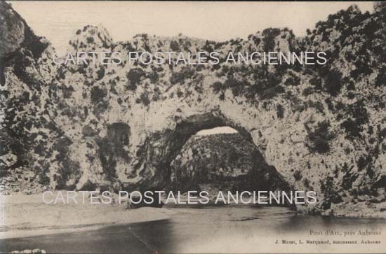 Cartes postales anciennes > CARTES POSTALES > carte postale ancienne > cartes-postales-ancienne.com Auvergne rhone alpes Ardeche Vallon Pont d'Arc