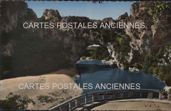 Cartes postales anciennes > CARTES POSTALES > carte postale ancienne > cartes-postales-ancienne.com Auvergne rhone alpes Ardeche Vallon Pont d'Arc