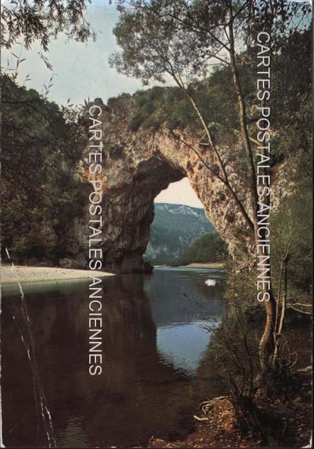 Cartes postales anciennes > CARTES POSTALES > carte postale ancienne > cartes-postales-ancienne.com Auvergne rhone alpes Ardeche Vallon Pont d'Arc