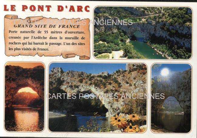 Cartes postales anciennes > CARTES POSTALES > carte postale ancienne > cartes-postales-ancienne.com Auvergne rhone alpes Ardeche Vallon Pont d'Arc