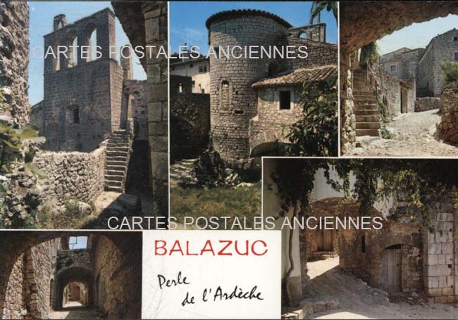 Cartes postales anciennes > CARTES POSTALES > carte postale ancienne > cartes-postales-ancienne.com Auvergne rhone alpes Ardeche Balazuc