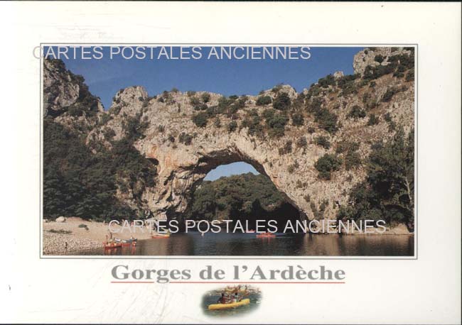 Cartes postales anciennes > CARTES POSTALES > carte postale ancienne > cartes-postales-ancienne.com Auvergne rhone alpes Ardeche Vallon Pont d'Arc