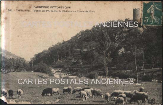 Cartes postales anciennes > CARTES POSTALES > carte postale ancienne > cartes-postales-ancienne.com Auvergne rhone alpes Ardeche Thueyts