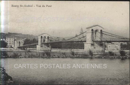 Cartes postales anciennes > CARTES POSTALES > carte postale ancienne > cartes-postales-ancienne.com Auvergne rhone alpes Ardeche Bourg Saint Andeol