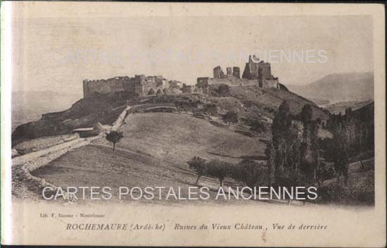 Cartes postales anciennes > CARTES POSTALES > carte postale ancienne > cartes-postales-ancienne.com Auvergne rhone alpes Ardeche Rochemaure