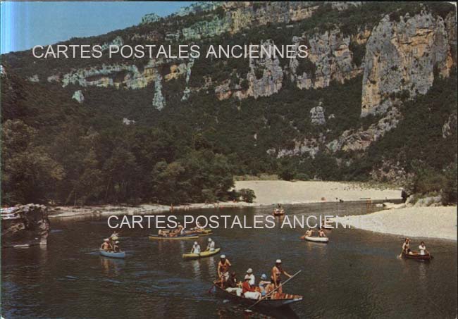 Cartes postales anciennes > CARTES POSTALES > carte postale ancienne > cartes-postales-ancienne.com Auvergne rhone alpes Ardeche Vallon Pont d'Arc