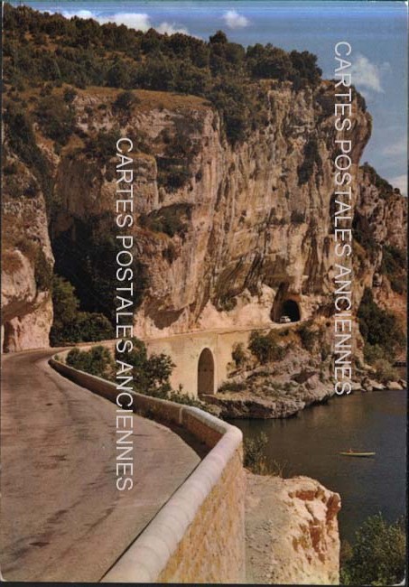 Cartes postales anciennes > CARTES POSTALES > carte postale ancienne > cartes-postales-ancienne.com Auvergne rhone alpes Ardeche Vallon Pont d'Arc
