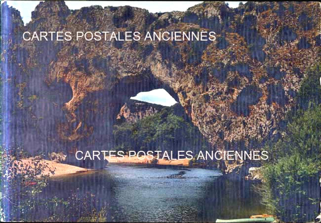 Cartes postales anciennes > CARTES POSTALES > carte postale ancienne > cartes-postales-ancienne.com Auvergne rhone alpes Ardeche Vallon Pont d'Arc