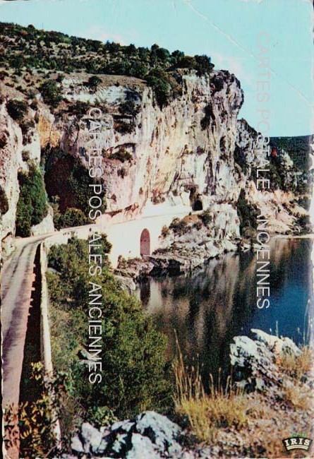 Cartes postales anciennes > CARTES POSTALES > carte postale ancienne > cartes-postales-ancienne.com Auvergne rhone alpes Ardeche Vallon Pont d'Arc