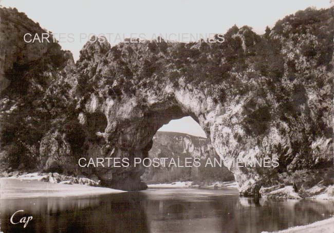 Cartes postales anciennes > CARTES POSTALES > carte postale ancienne > cartes-postales-ancienne.com Auvergne rhone alpes Ardeche Vallon Pont d'Arc