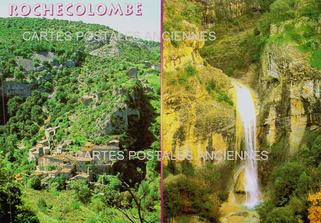 Cartes postales anciennes > CARTES POSTALES > carte postale ancienne > cartes-postales-ancienne.com Auvergne rhone alpes Ardeche Rochecolombe