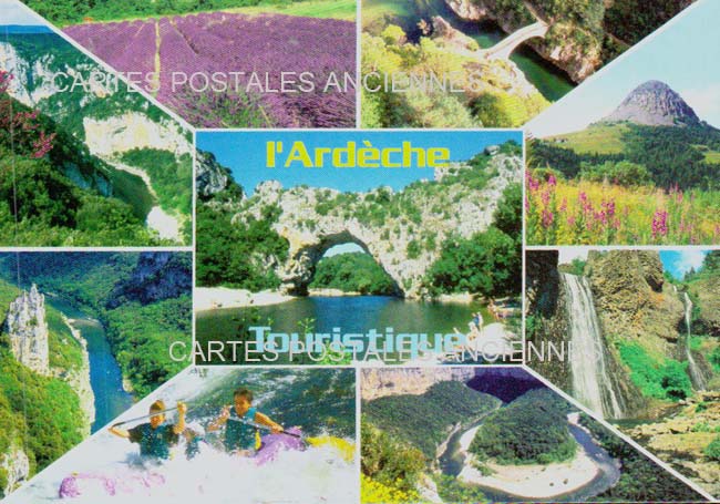 Cartes postales anciennes > CARTES POSTALES > carte postale ancienne > cartes-postales-ancienne.com Auvergne rhone alpes Ardeche Vallon Pont d'Arc