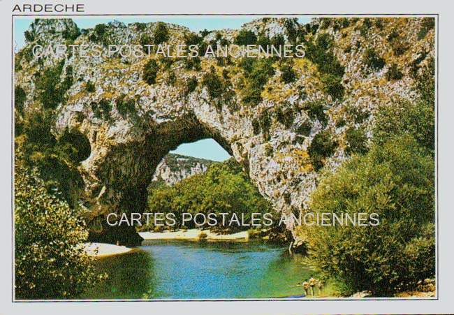 Cartes postales anciennes > CARTES POSTALES > carte postale ancienne > cartes-postales-ancienne.com Auvergne rhone alpes Ardeche Vallon Pont d'Arc