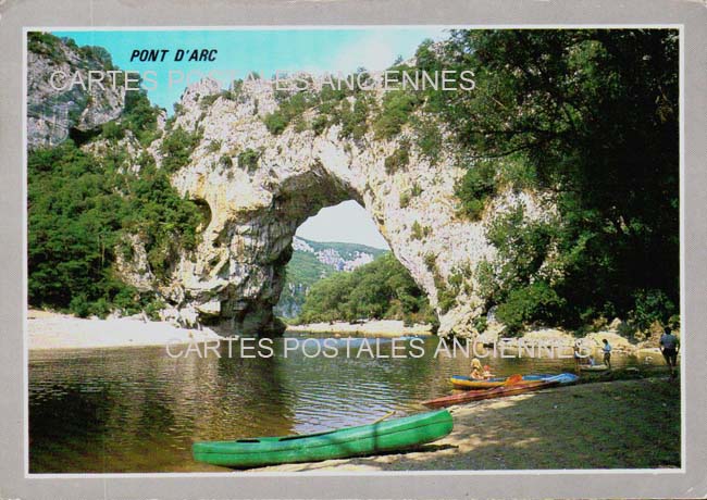 Cartes postales anciennes > CARTES POSTALES > carte postale ancienne > cartes-postales-ancienne.com Auvergne rhone alpes Ardeche Vallon Pont d'Arc
