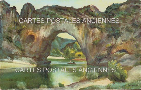 Cartes postales anciennes > CARTES POSTALES > carte postale ancienne > cartes-postales-ancienne.com Auvergne rhone alpes Ardeche Vallon Pont d'Arc