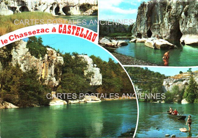 Cartes postales anciennes > CARTES POSTALES > carte postale ancienne > cartes-postales-ancienne.com Auvergne rhone alpes Ardeche Berrias et Casteljau