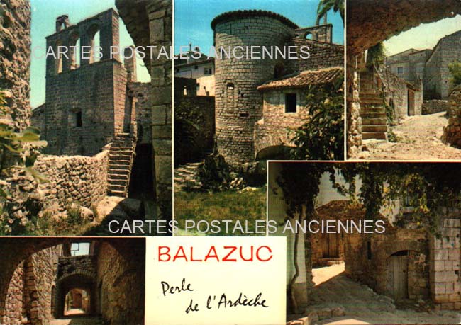 Cartes postales anciennes > CARTES POSTALES > carte postale ancienne > cartes-postales-ancienne.com Auvergne rhone alpes Ardeche Balazuc