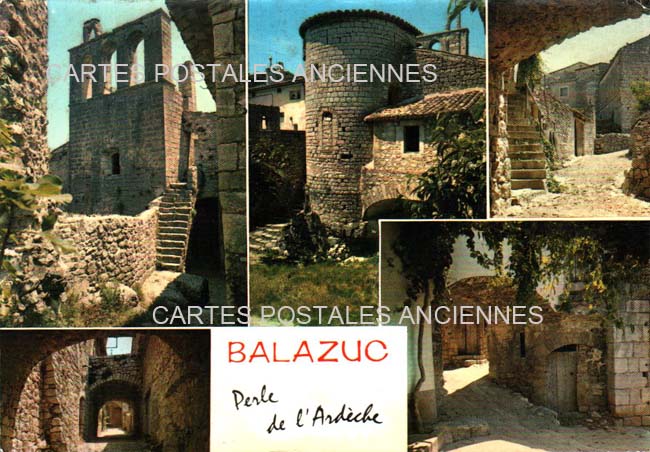 Cartes postales anciennes > CARTES POSTALES > carte postale ancienne > cartes-postales-ancienne.com Auvergne rhone alpes Ardeche Balazuc