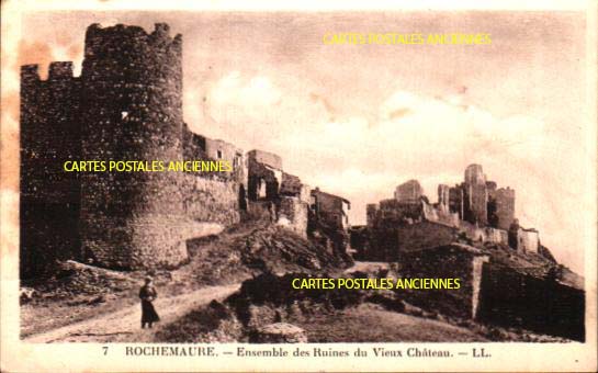 Cartes postales anciennes > CARTES POSTALES > carte postale ancienne > cartes-postales-ancienne.com Auvergne rhone alpes Ardeche Rochemaure