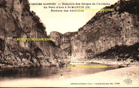 Cartes postales anciennes > CARTES POSTALES > carte postale ancienne > cartes-postales-ancienne.com Auvergne rhone alpes Ardeche Saint Martin d'Ardeche