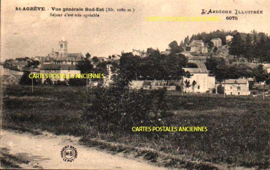 Cartes postales anciennes > CARTES POSTALES > carte postale ancienne > cartes-postales-ancienne.com Auvergne rhone alpes Ardeche Saint Agreve