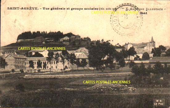 Cartes postales anciennes > CARTES POSTALES > carte postale ancienne > cartes-postales-ancienne.com Auvergne rhone alpes Ardeche Saint Agreve