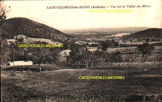 Cartes postales anciennes > CARTES POSTALES > carte postale ancienne > cartes-postales-ancienne.com Auvergne rhone alpes Ardeche Saint Georges Les Bains