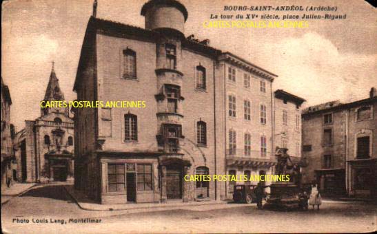 Cartes postales anciennes > CARTES POSTALES > carte postale ancienne > cartes-postales-ancienne.com Auvergne rhone alpes Ardeche Bourg Saint Andeol