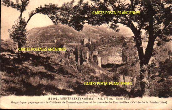 Cartes postales anciennes > CARTES POSTALES > carte postale ancienne > cartes-postales-ancienne.com Auvergne rhone alpes Ardeche Montpezat Sous Bauzon