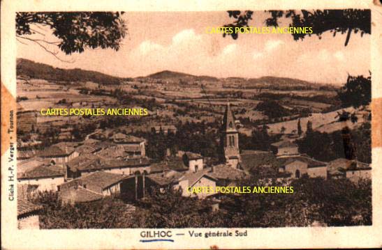 Cartes postales anciennes > CARTES POSTALES > carte postale ancienne > cartes-postales-ancienne.com Auvergne rhone alpes Ardeche Gilhoc Sur Ormeze