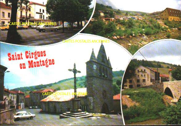 Cartes postales anciennes > CARTES POSTALES > carte postale ancienne > cartes-postales-ancienne.com Auvergne rhone alpes Ardeche Saint Cirgues En Montagne