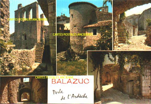 Cartes postales anciennes > CARTES POSTALES > carte postale ancienne > cartes-postales-ancienne.com Auvergne rhone alpes Ardeche Balazuc