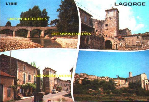 Cartes postales anciennes > CARTES POSTALES > carte postale ancienne > cartes-postales-ancienne.com Auvergne rhone alpes Ardeche Lagorce