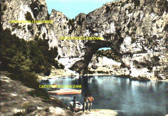 Cartes postales anciennes > CARTES POSTALES > carte postale ancienne > cartes-postales-ancienne.com Auvergne rhone alpes Ardeche Vallon Pont D Arc