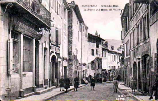 Cartes postales anciennes > CARTES POSTALES > carte postale ancienne > cartes-postales-ancienne.com Auvergne rhone alpes Ardeche Montpezat Sous Bauzon