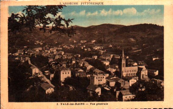 Cartes postales anciennes > CARTES POSTALES > carte postale ancienne > cartes-postales-ancienne.com Auvergne rhone alpes Ardeche Vals Les Bains