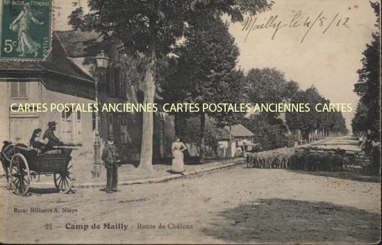 Cartes postales anciennes > CARTES POSTALES > carte postale ancienne > cartes-postales-ancienne.com Grand est Aube Mailly Le Camp
