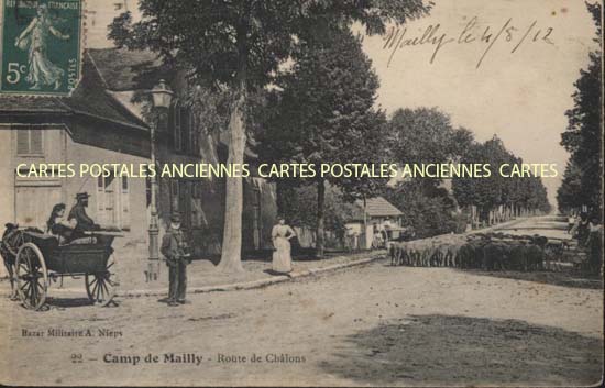 Cartes postales anciennes > CARTES POSTALES > carte postale ancienne > cartes-postales-ancienne.com Aube  Mailly Le Camp