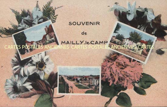 Cartes postales anciennes > CARTES POSTALES > carte postale ancienne > cartes-postales-ancienne.com Grand est Aube Mailly Le Camp