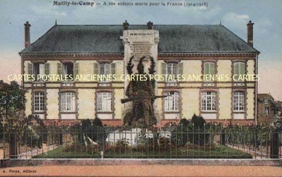 Cartes postales anciennes > CARTES POSTALES > carte postale ancienne > cartes-postales-ancienne.com Aube  Mailly Le Camp