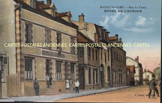 Cartes postales anciennes > CARTES POSTALES > carte postale ancienne > cartes-postales-ancienne.com Aube  Mailly Le Camp