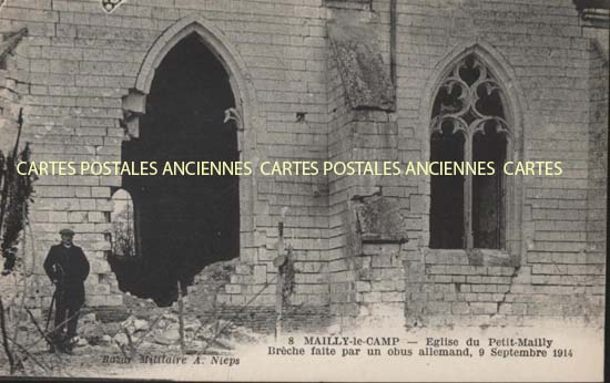 Cartes postales anciennes > CARTES POSTALES > carte postale ancienne > cartes-postales-ancienne.com Aube  Mailly Le Camp