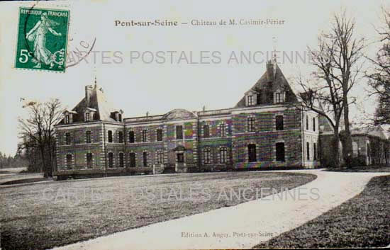 Cartes postales anciennes > CARTES POSTALES > carte postale ancienne > cartes-postales-ancienne.com Grand est Aube Pont Sur Seine