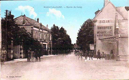 Cartes postales anciennes > CARTES POSTALES > carte postale ancienne > cartes-postales-ancienne.com Aube  Mailly Le Camp